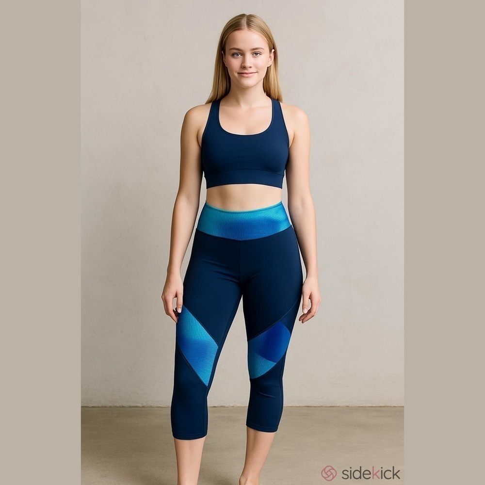Tek Gear Blue and Aqua Leggings